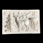Christmas Silicone Fondant Mold Cake Chocolate Decorating Baking Mould Tools