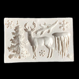 Christmas Silicone Fondant Mold Cake Chocolate Decorating Baking Mould Tools