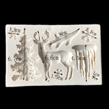 Christmas Silicone Fondant Mold Cake Chocolate Decorating Baking Mould Tools