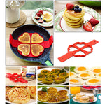 Fried Egg Pancake Maker Nonstick Cooking Tool Round Heart