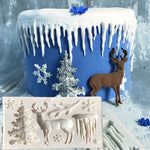 Christmas Silicone Fondant Mold Cake Chocolate Decorating Baking Mould Tools