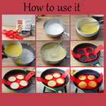 Fried Egg Pancake Maker Nonstick Cooking Tool Round Heart