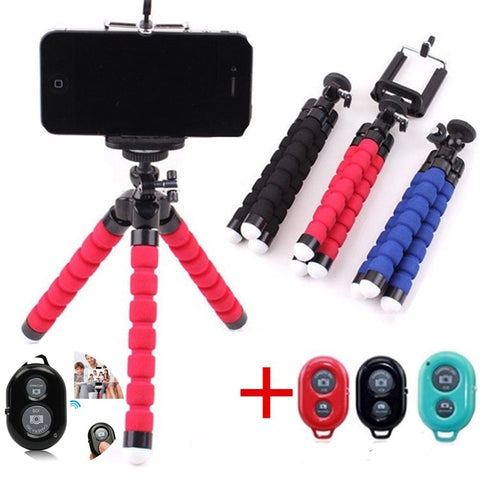 Mobile Phone Holder Flexible Octopus Tripod Bracket for Mobile