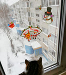 Christmas Window Sticker Santa Claus/Snowman/Elk