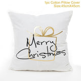 45x45cm Cotton Linen Merry Christmas Cover