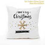 45x45cm Cotton Linen Merry Christmas Cover