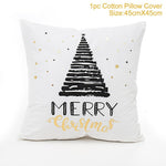 45x45cm Cotton Linen Merry Christmas Cover