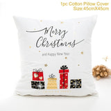 45x45cm Cotton Linen Merry Christmas Cover