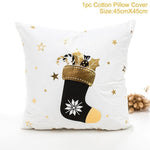 45x45cm Cotton Linen Merry Christmas Cover