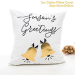 45x45cm Cotton Linen Merry Christmas Cover