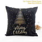 45x45cm Cotton Linen Merry Christmas Cover