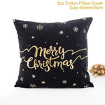 45x45cm Cotton Linen Merry Christmas Cover