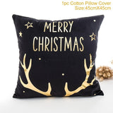 45x45cm Cotton Linen Merry Christmas Cover