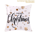 45x45cm Cotton Linen Merry Christmas Cover