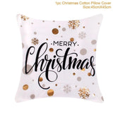 45x45cm Cotton Linen Merry Christmas Cover