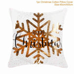 45x45cm Cotton Linen Merry Christmas Cover