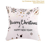 45x45cm Cotton Linen Merry Christmas Cover