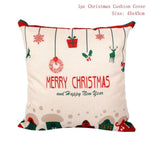 45x45cm Cotton Linen Merry Christmas Cover