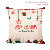 45x45cm Cotton Linen Merry Christmas Cover
