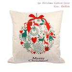 45x45cm Cotton Linen Merry Christmas Cover