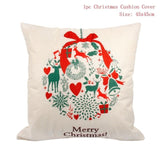 45x45cm Cotton Linen Merry Christmas Cover