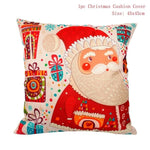 45x45cm Cotton Linen Merry Christmas Cover