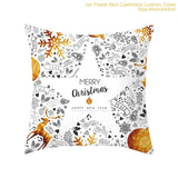 45x45cm Cotton Linen Merry Christmas Cover