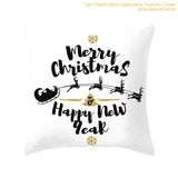 45x45cm Cotton Linen Merry Christmas Cover