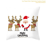 45x45cm Cotton Linen Merry Christmas Cover
