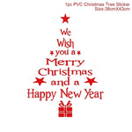 2020 Happy New Year Wall Window Christmas Stickers
