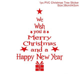 2020 Happy New Year Wall Window Christmas Stickers