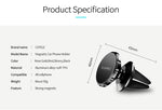 Universal 360° Car Phone Holder Magnetic Mount Stand For Cell Phone