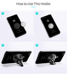 Universal 360° Car Phone Holder Magnetic Mount Stand For Cell Phone
