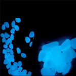 50Pcs Glow in the Dark Garden Pebbles Glow Stones Rocks for Walkways