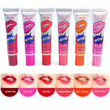 Romantic Bear 6 Colors Peel Off Lipstick Magic Matte Sexy Makeup