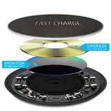 10W Fast Qi Wireless Charger For iPhone 8 Plus X XS MAX XR & S8 Note 8