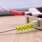 10pcs Spiral Cable Protect Data Line tpu Bobbin Winder Accessories