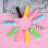 10pcs Spiral Cable Protect Data Line tpu Bobbin Winder Accessories