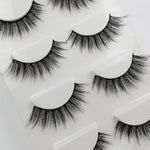 Natrual 3D Mink False Eyelashes 4 Pairs Make up Full Strip Lashes