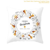 45x45cm Cotton Linen Merry Christmas Cover