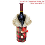 Santa Claus Wine Bottle Cover Christmas Decorations For Home 2019
