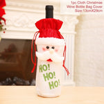 Santa Claus Wine Bottle Cover Christmas Decorations For Home 2019
