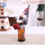 Santa Claus Wine Bottle Cover Christmas Decorations For Home 2019