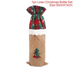 Santa Claus Wine Bottle Cover Christmas Decorations For Home 2019