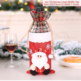 Santa Claus Wine Bottle Cover Christmas Decorations For Home 2019