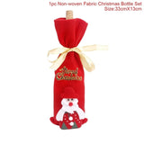 Santa Claus Wine Bottle Cover Christmas Decorations For Home 2019