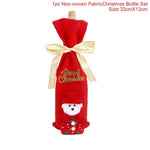Santa Claus Wine Bottle Cover Christmas Decorations For Home 2019