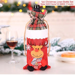 Santa Claus Wine Bottle Cover Christmas Decorations For Home 2019