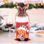 Santa Claus Wine Bottle Cover Christmas Decorations For Home 2019