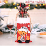 Santa Claus Wine Bottle Cover Christmas Decorations For Home 2019